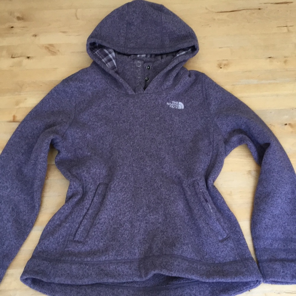 L Purple North Face Sweatshirt!